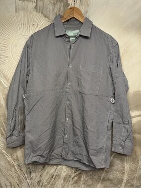Off-White Runway Striped Button-Up Shirt Rare
